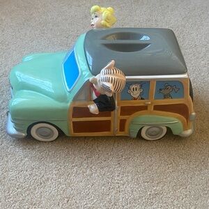 Classic Cartoon Character Toy Car - Green and Gray